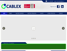 Tablet Screenshot of cablex.cl