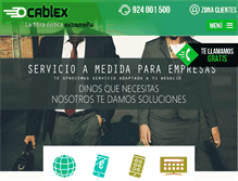 Tablet Screenshot of cablex.es