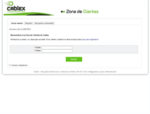 Tablet Screenshot of facturas.cablex.es